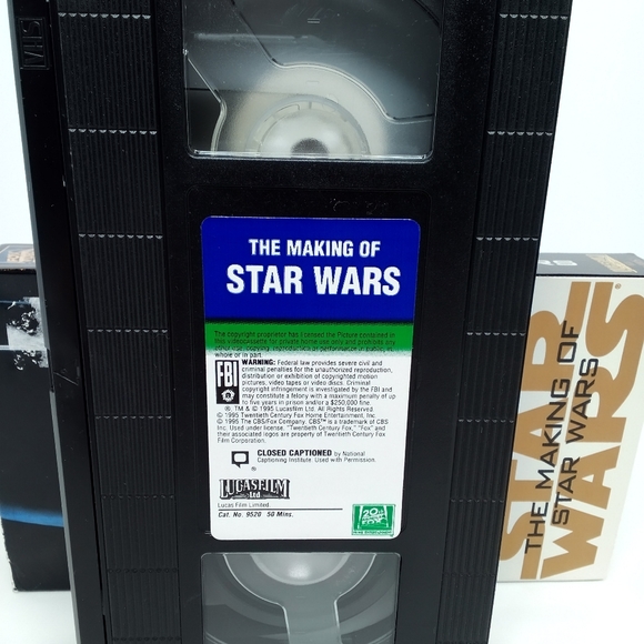 Vintage 1995 The Making Of STAR WARS VHS Tape Tested - Picture 2 of 4